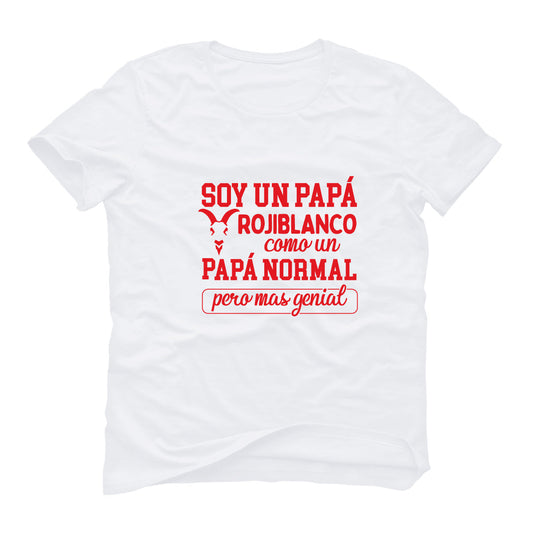 PLAYERA PAPÁ ROJIBLANCO