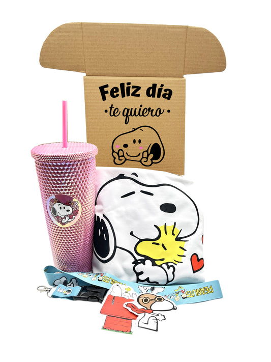 SNOOPY CON VASO