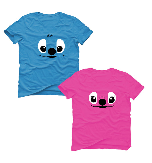 PLAYERAS DUO STITCH SAN VALENTIN